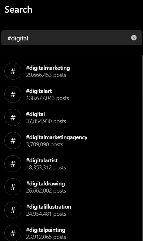 Hashtags: