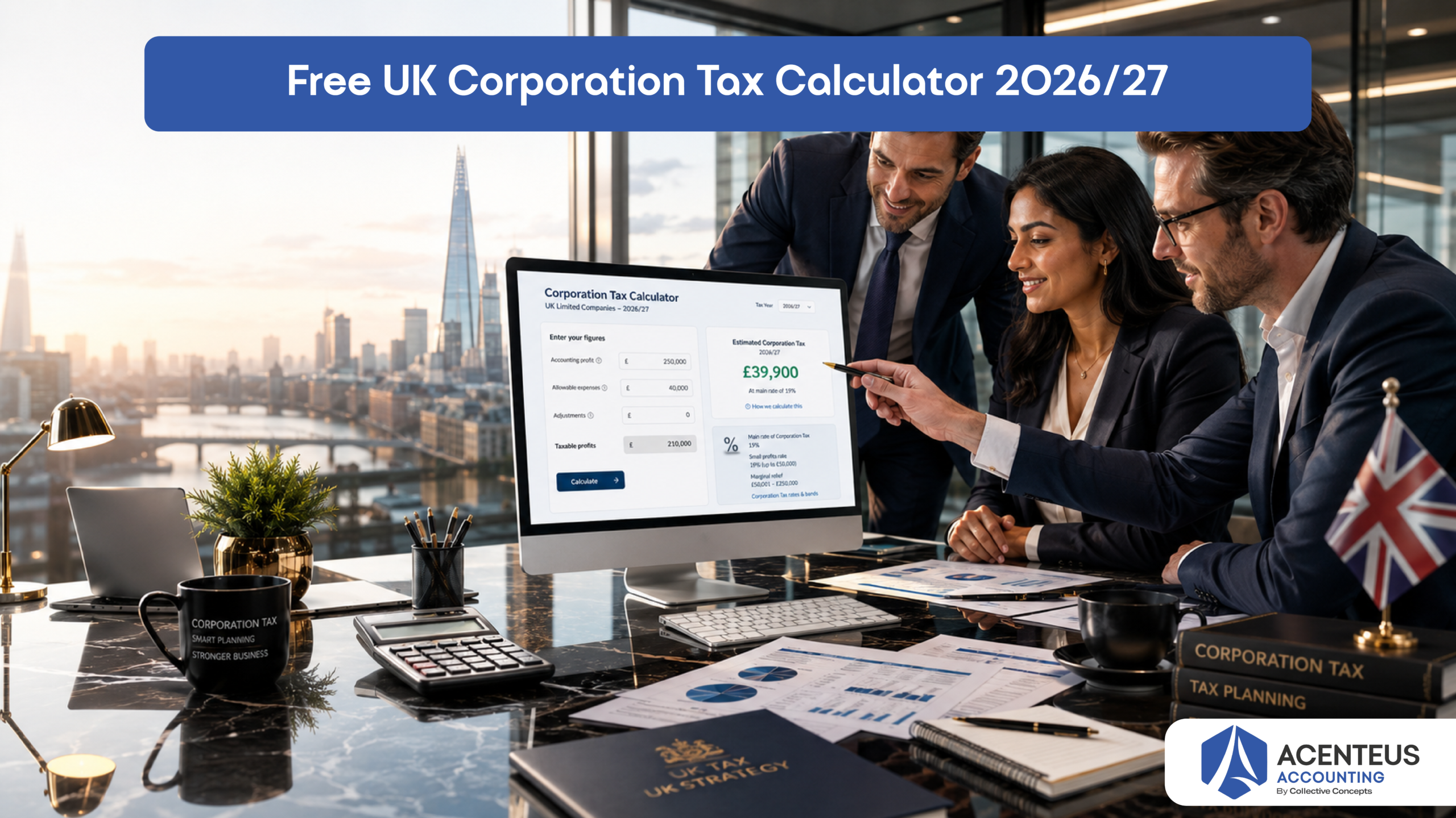 Free UK Corporation Tax Calculator 2026/27